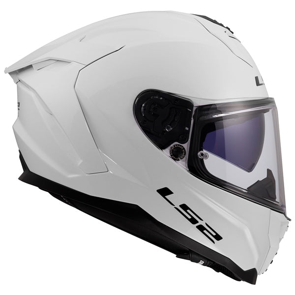 LS2 Challenger II Full-Face Helmet Solid Glossy White 2XS - Driven Powersports