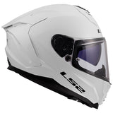 LS2 Challenger II Full-Face Helmet Solid Glossy White 2XS - Driven Powersports