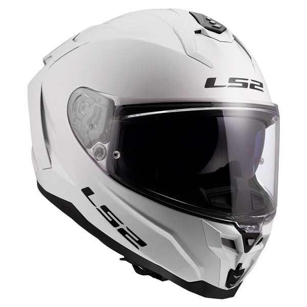 LS2 Challenger II Full-Face Helmet Solid Glossy White 2XS - Driven Powersports