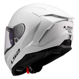 LS2 Challenger II Full-Face Helmet Solid Glossy White 2XS - Driven Powersports