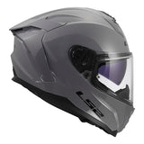 LS2 Challenger II Full-Face Helmet Solid Gloss Nardo Grey XS - Driven Powersports