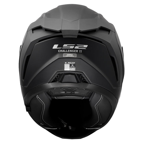 LS2 Challenger II Full-Face Helmet Solid Matte Black 2XS - Driven Powersports