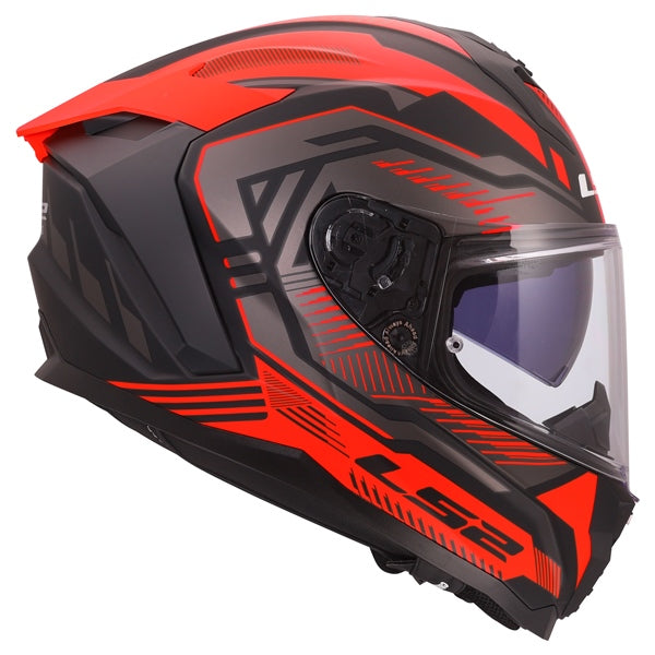 LS2 Challenger II Full-Face Helmet Dravix Matte Red 2XS - Driven Powersports