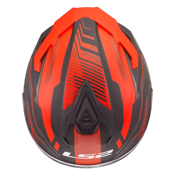 LS2 Challenger II Full-Face Helmet Dravix Matte Red 2XS - Driven Powersports