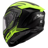 LS2 Challenger II Full-Face Helmet Dravix Matte High-Visibility Yellow XS - Driven Powersports