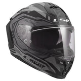 LS2 Challenger II Full-Face Helmet Dravix Matte Gray XL - Driven Powersports