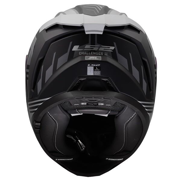 LS2 Challenger II Full-Face Helmet Dravix Matte Gray XL - Driven Powersports