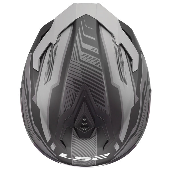 LS2 Challenger II Full-Face Helmet Dravix Matte Gray XL - Driven Powersports