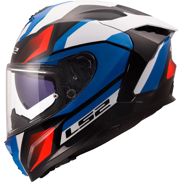 LS2 Challenger II Full-Face Helmet Viper White/Blue/Red XS - Driven Powersports