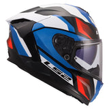 LS2 Challenger II Full-Face Helmet Viper White/Blue/Red XS - Driven Powersports