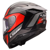 LS2 Challenger II Full-Face Helmet Viper Gray/Red 3XL - Driven Powersports