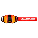 LS2 Netic Goggle Red Iridium Red - Driven Powersports