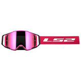 LS2 Netic Goggle Pink Iridium Pink - Driven Powersports