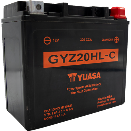 Yuasa GYZ20HLC factory-activated AGM motorcycle battery