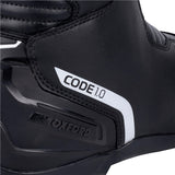 Oxford Code 1.0 Boots - Mid-calf 13 US / 46 EU Black/White - Driven Powersports