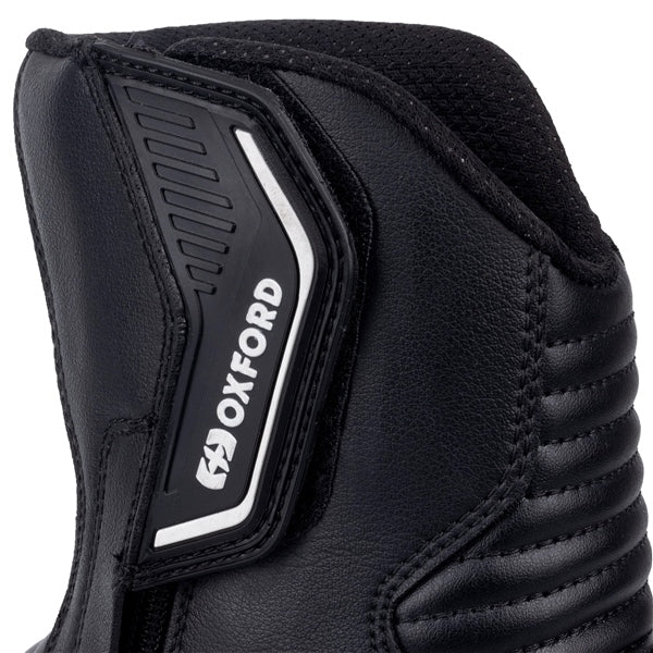 Oxford Code 1.0 Boots - Mid-calf 13 US / 46 EU Black/White - Driven Powersports