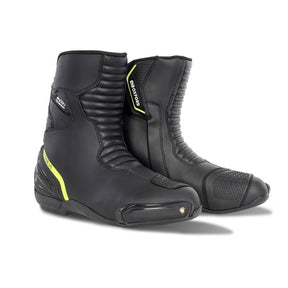 Oxford Code 1.0 Boots - Mid-calf 7.5 US / 40 EU Black/Fluorescent yellow - Driven Powersports