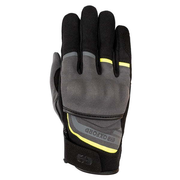 Oxford Dakar 1.0 Gloves - Men Charcoal/Yellow L - Driven Powersports