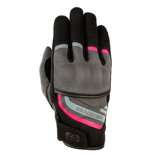 Oxford Dakar 1.0 Gloves - Women Charcoal/Pink XS - Driven Powersports