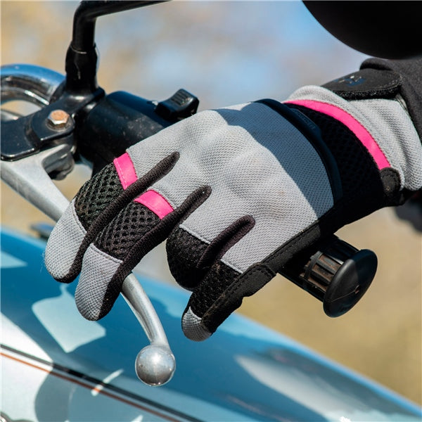 Oxford Brisbane Gloves - Women Gray/Pink/Black XL - Driven Powersports