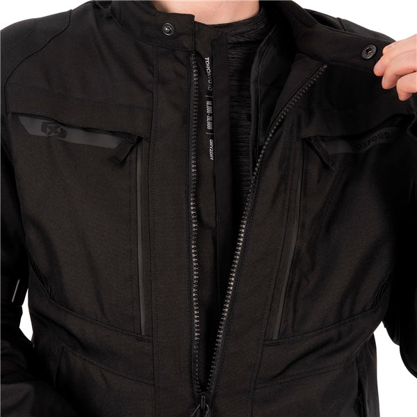Oxford Toronto 1.0 Jacket Stealth Black 4XL UK / 58 EU / 48 US - Driven Powersports