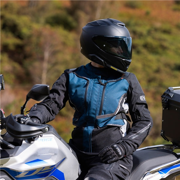 Oxford Montreal 5.0 Jacket - Women Blue/Black/Coral 14 UK / 42 EU / 10 US - Driven Powersports