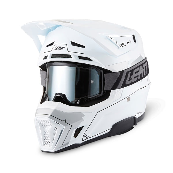 Leatt 7.5 Cardo Off-Road Helmet Kit V27 - Magic White M - Driven Powersports
