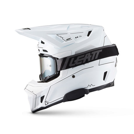 Leatt 7.5 Cardo Off-Road Helmet Kit V27 - Magic White M - Driven Powersports
