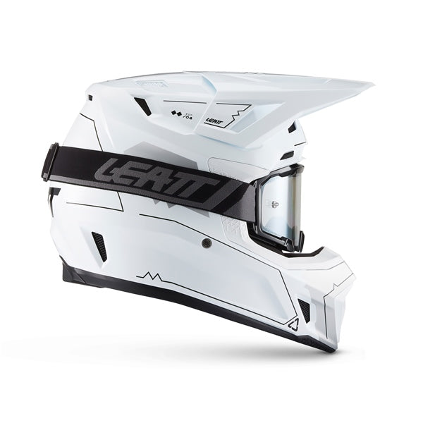 Leatt 7.5 Cardo Off-Road Helmet Kit V27 - Magic White M - Driven Powersports