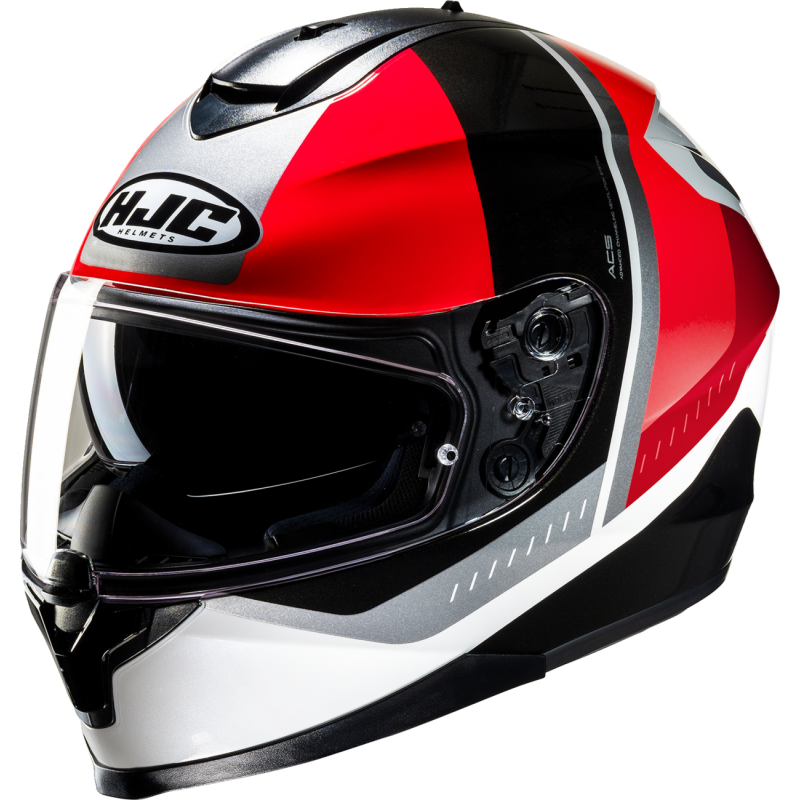 HJC C70 ALIA White/Red Front - Driven Powersports