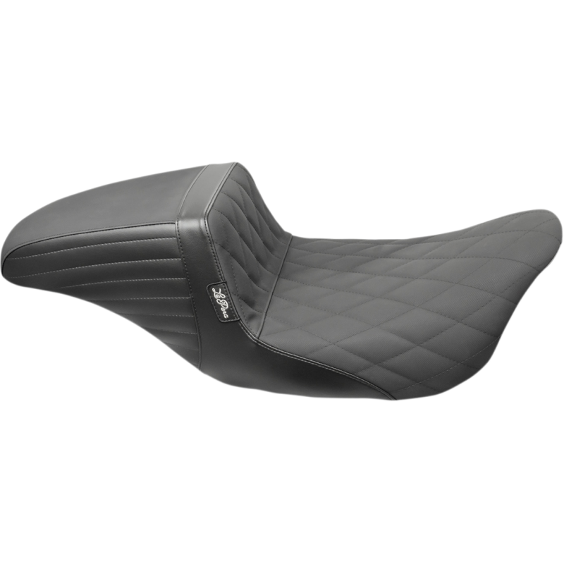 LE PERA SEAT KICKFLIP BLK DIAM GRIPP TAPE 08+ FLH White Front - Driven Powersports