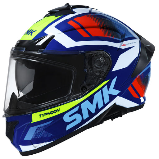 SMK HELMETS TYPHOON HELMET - THORN BLUE/YELLOW/RED (XS) Blue/Yellow/Red XS - Driven Powersports