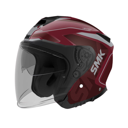 SMK HELMETS GTJ HELMET - TOURER RED/GREY/RED (XS) Red/Grey/Red XS - Driven Powersports
