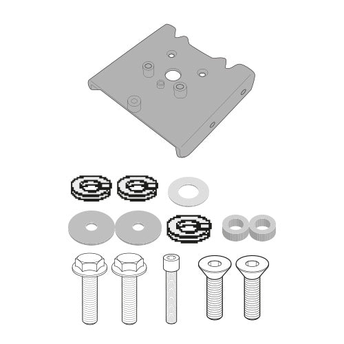 GIVI 6421KIT Adapter Kit for PLO6421, fits Triumph Tiger 660 / Tiger 800