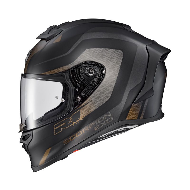 Scorpion EXO-R1 Air Helmet Hive Black/Gold (M)