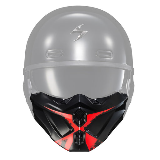 SCORPION COVERT X MASK RAY RED Red - Driven Powersports