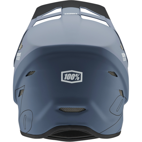 100% STATUS HELMET Drop/Steel Blue Back - Driven Powersports