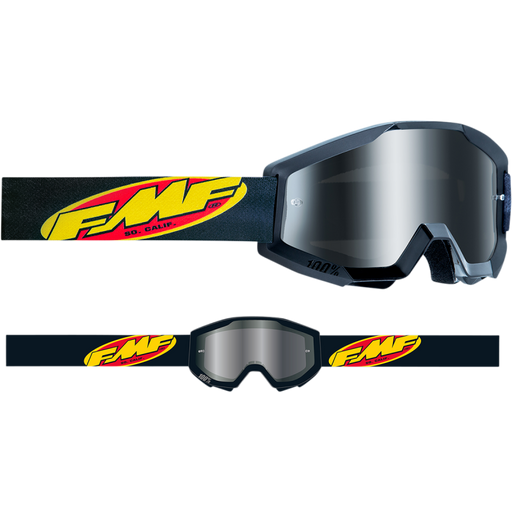 FMF POWERCORE YOUTH GOGGLE CORE - MIRROR SILVER LENS Front