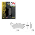 SBS HIGH POWER & NOISE REDUCTION CERAMIC BRAKE PAD (6490671100) - Driven Powersports