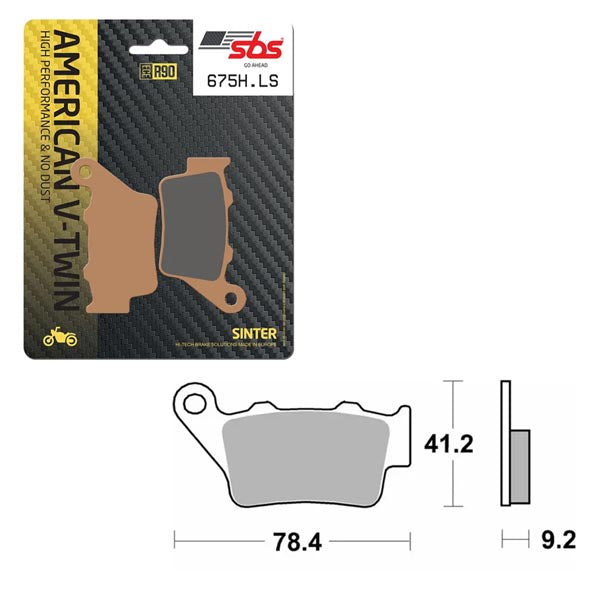 SBS HIGH PERFORMANCE & NO DUST SINTER BRAKE PAD (6560675100) - Driven Powersports