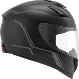 SENA STRYKER SMART HELMET FULL-FACE DOT Matte Black Front - Driven Powersports