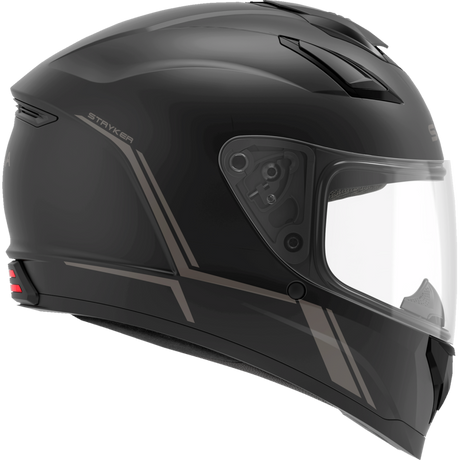 SENA STRYKER SMART HELMET FULL-FACE DOT Matte Black Front - Driven Powersports