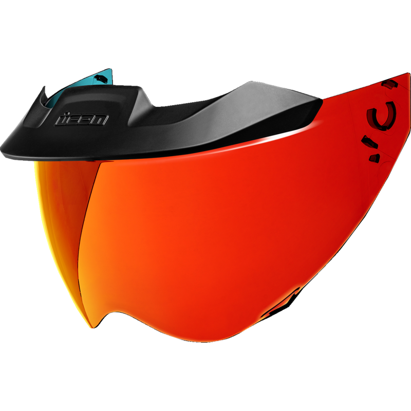 ICON SHIELD DOMAIN MOTO RST Red Front - Driven Powersports