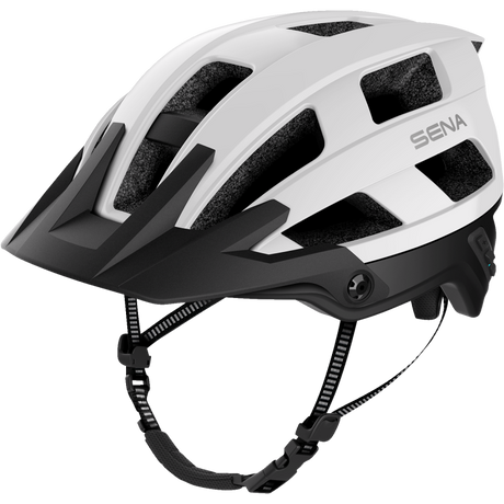 SENA M1 SENA MTB HELMET Matte White Front - Driven Powersports