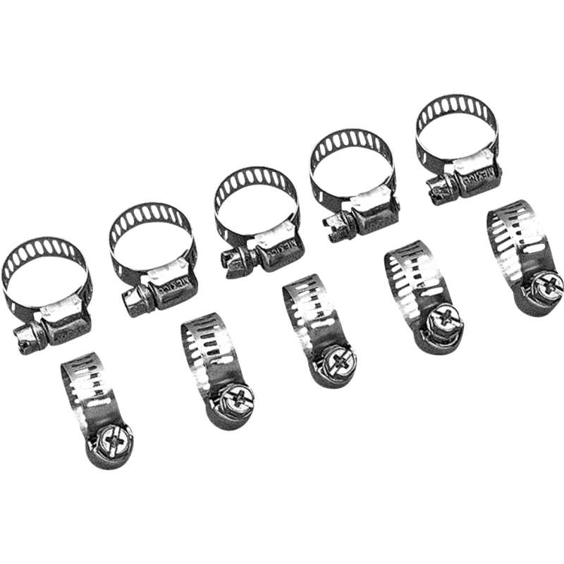 DRAG SPECIALTIES STAINLESS MINI-CLAMP 10PK DRAG Front - Driven Powersports