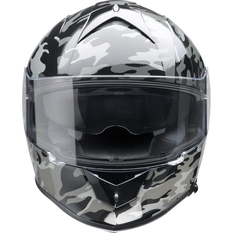 Z1R HLMT WARRANT Camo Black/Gray Front - Driven Powersports