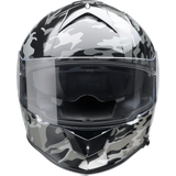 Z1R HLMT WARRANT Camo Black/Gray Front - Driven Powersports
