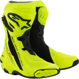 ALPINESTARS BOOT STECH R VNTD Yellow Fluo Black Front - Driven Powersports