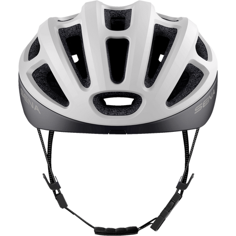 SENA CYCLING HELMET R1 EVO Matte White Front - Driven Powersports