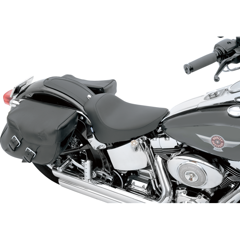 DRAG SPECIALTIES 00-05FXST/00-17 FLST SMOOTH SOLO SEAT Application Shot - Driven Powersports